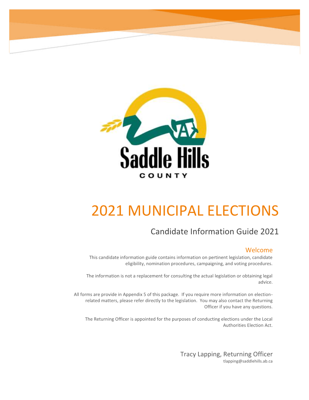 2021 Election Candidate Information Guide