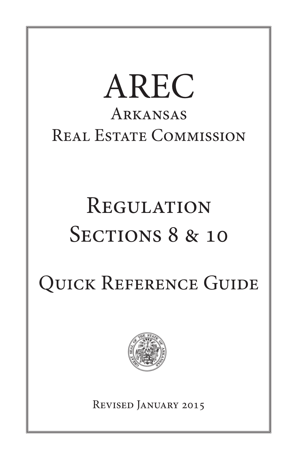 Regulation Sections 8 & 10