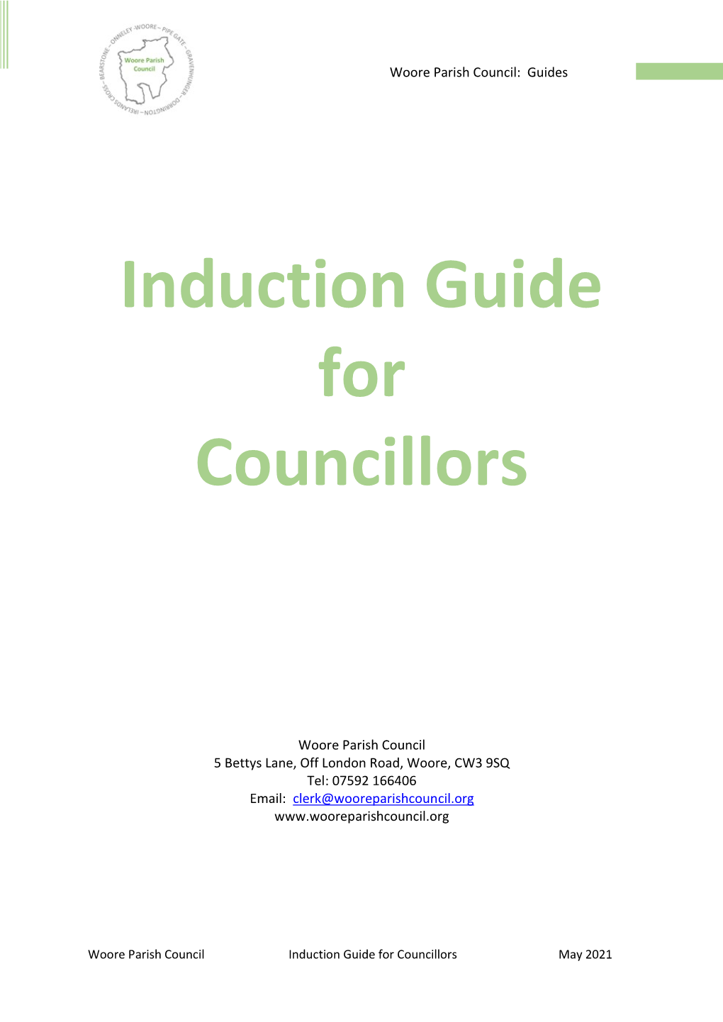 Induction Guide for Councillors