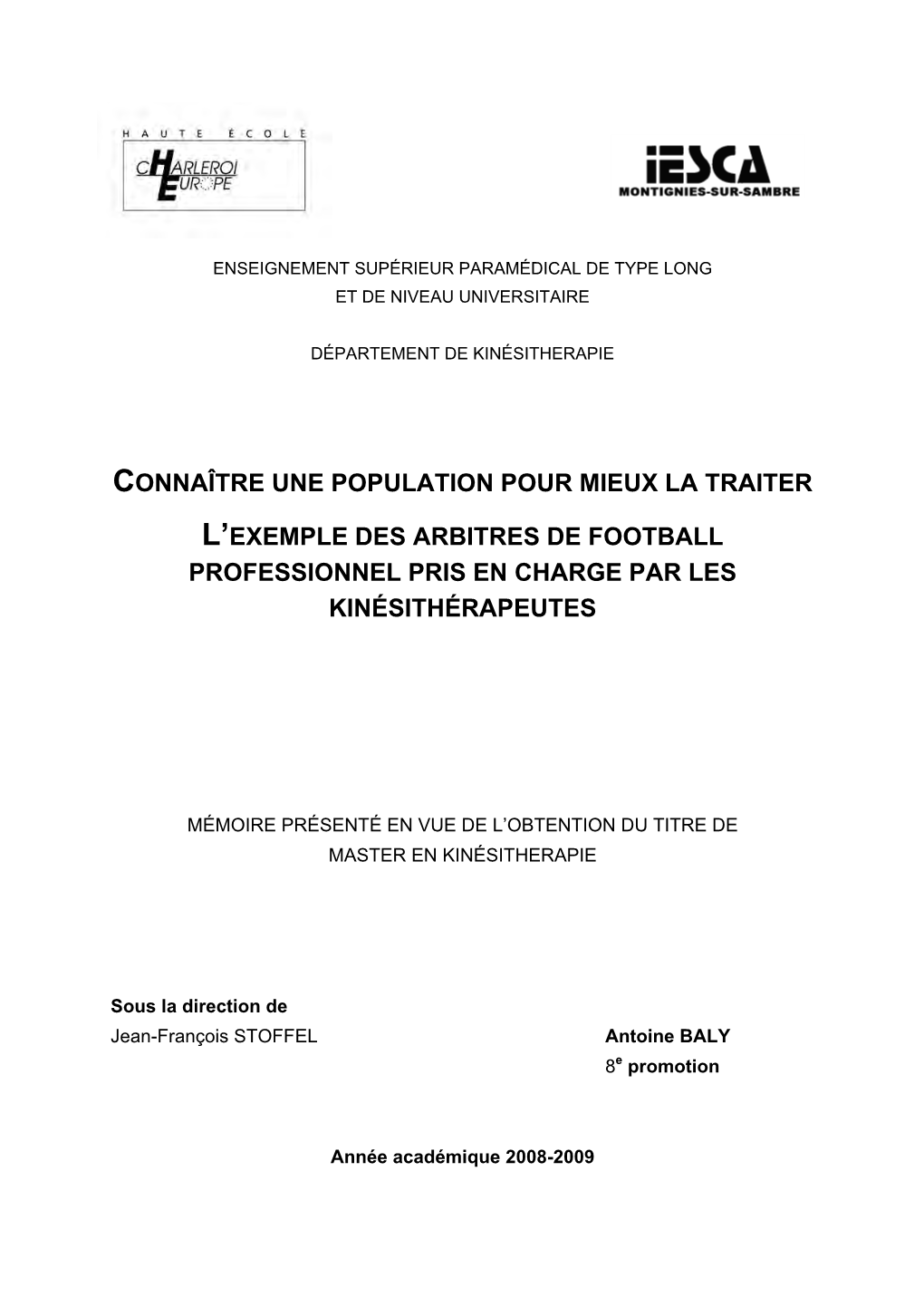 Connaître Une Population Pour Mieux La Traiter