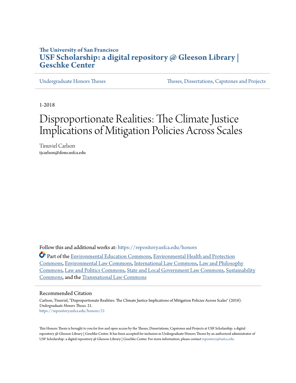 The Climate Justice Implications Of