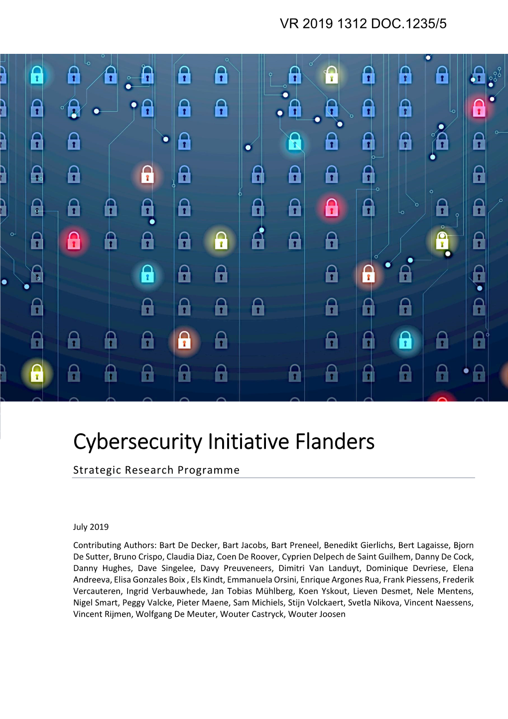 Cybersecurity Initiative Flanders Strategic Research Programme