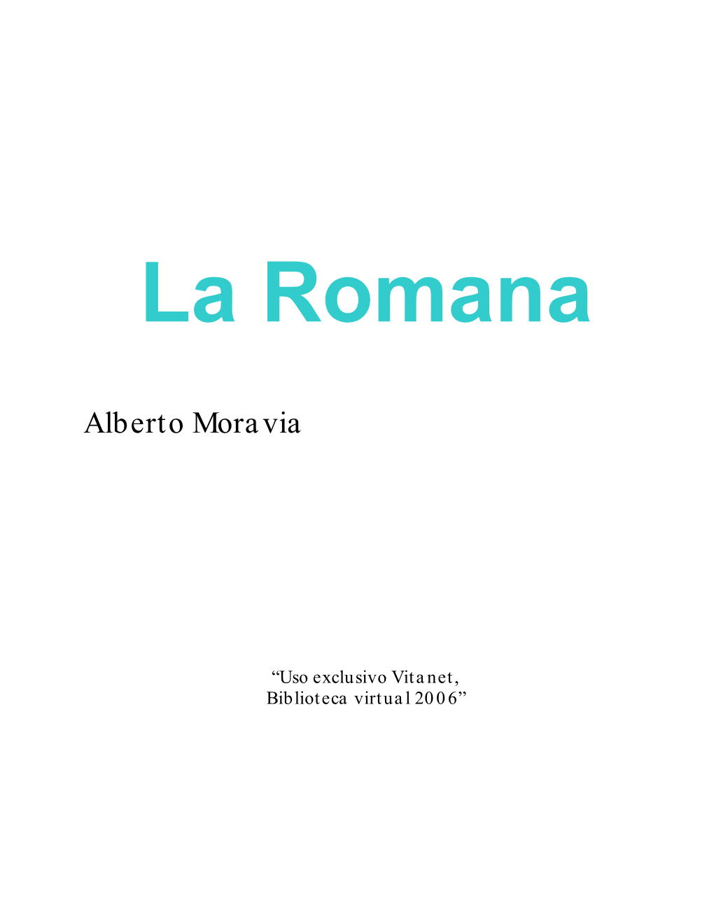 Moravia,La Romana.Pdf