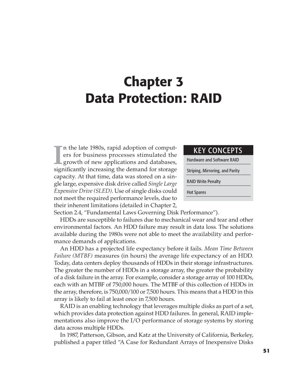 Chapter 3 Data Protection: RAID