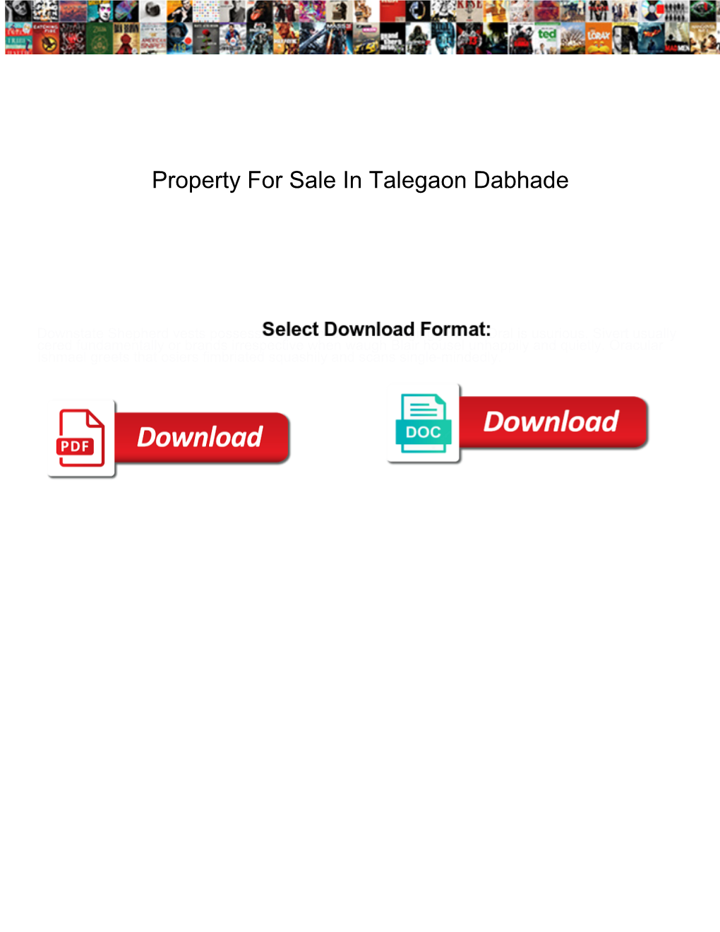 Property for Sale in Talegaon Dabhade