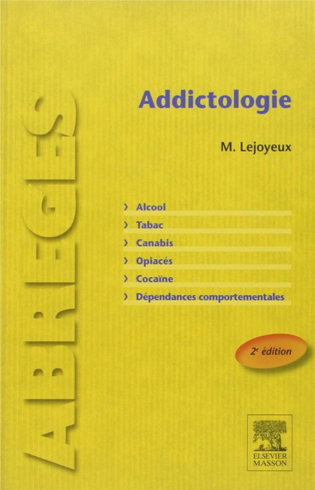 Addictologie Chez Le Même Éditeur