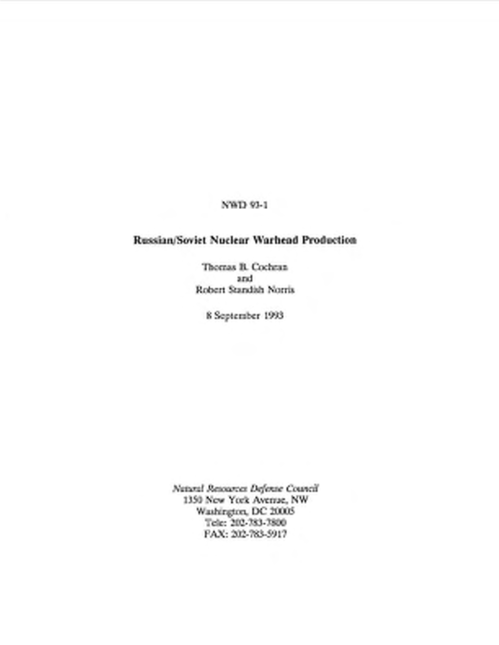 Russianjsoviet Nuclear Warhead Production