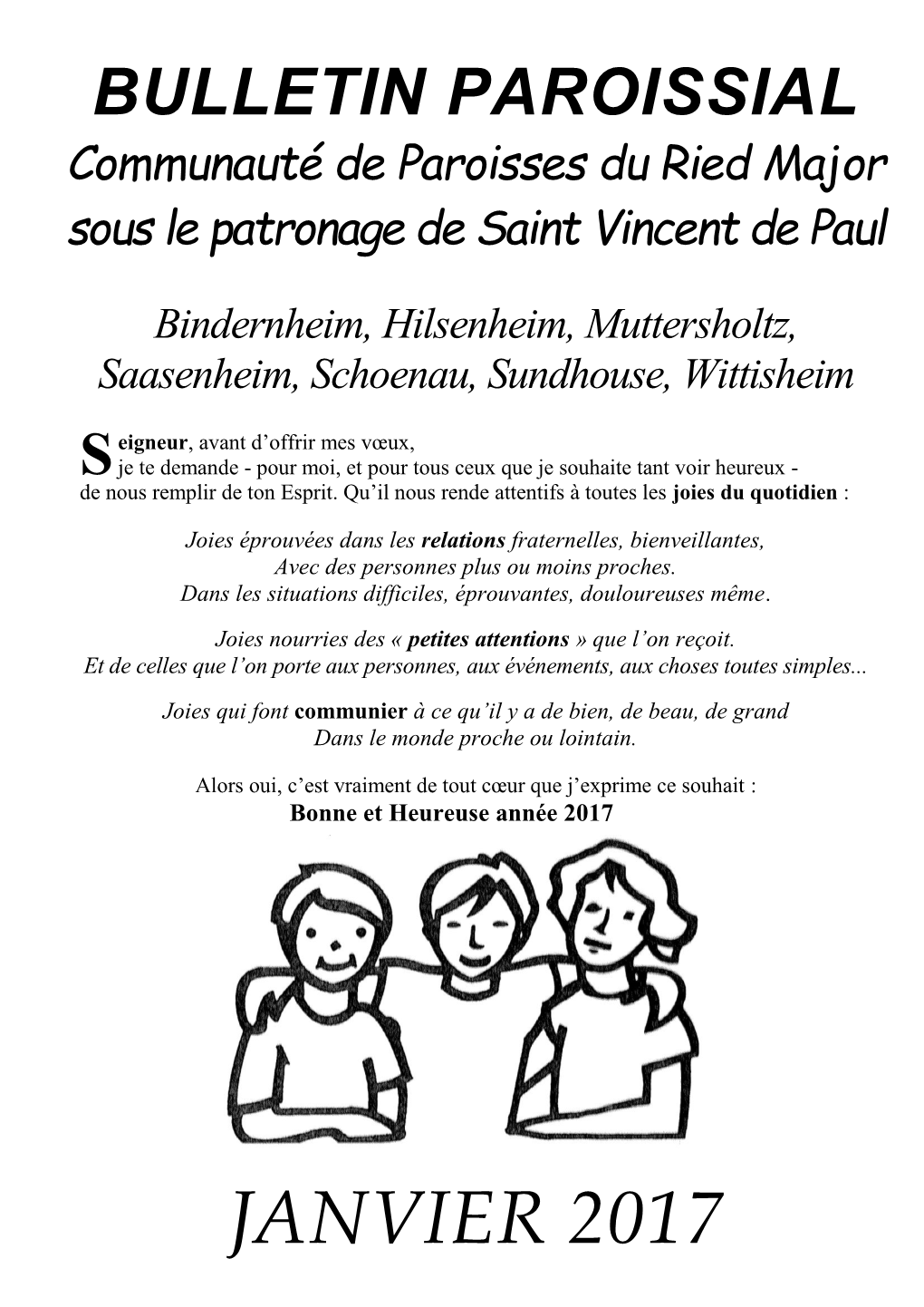 BULLETIN PAROISSIAL Communauté De Paroisses Du Ried Major Sous Le Patronage De Saint Vincent De Paul