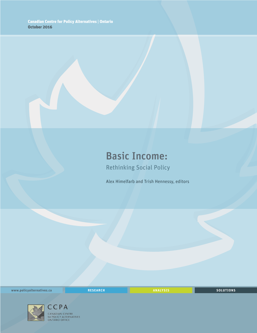 Basic Income: Rethinking Social Policy