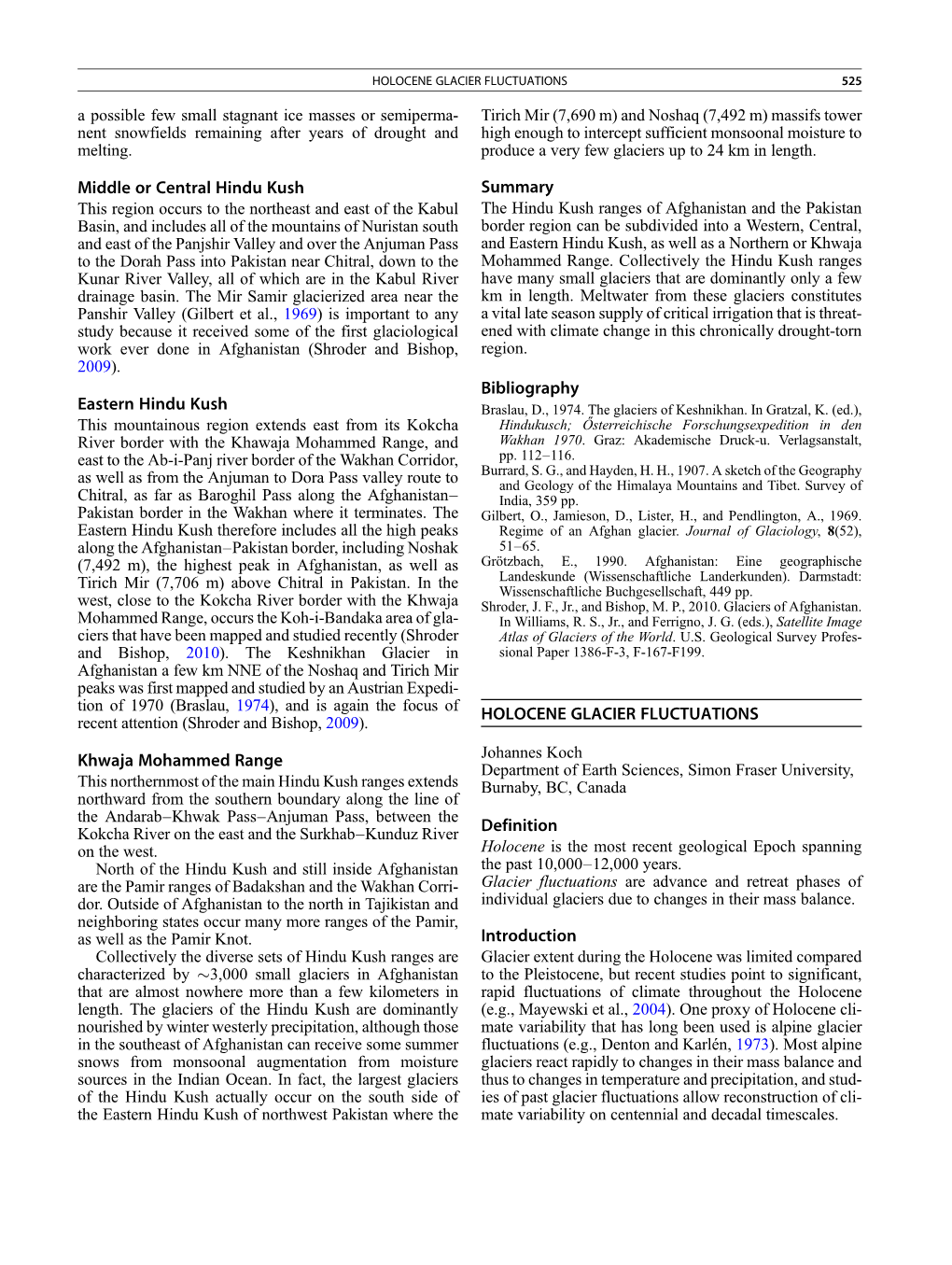 Middle Or Central Hindu Kush Eastern Hindu Kush Khwaja Mohammed