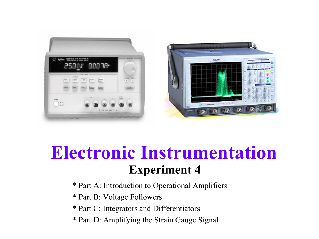 Op-Amp Circuits • the Inverting Amplifier • the Non-Inverting Amplifier