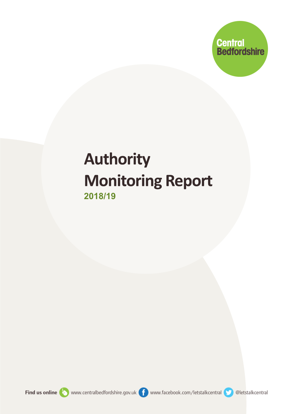Authority M Onitoringr Eport 2018 /19 Contents
