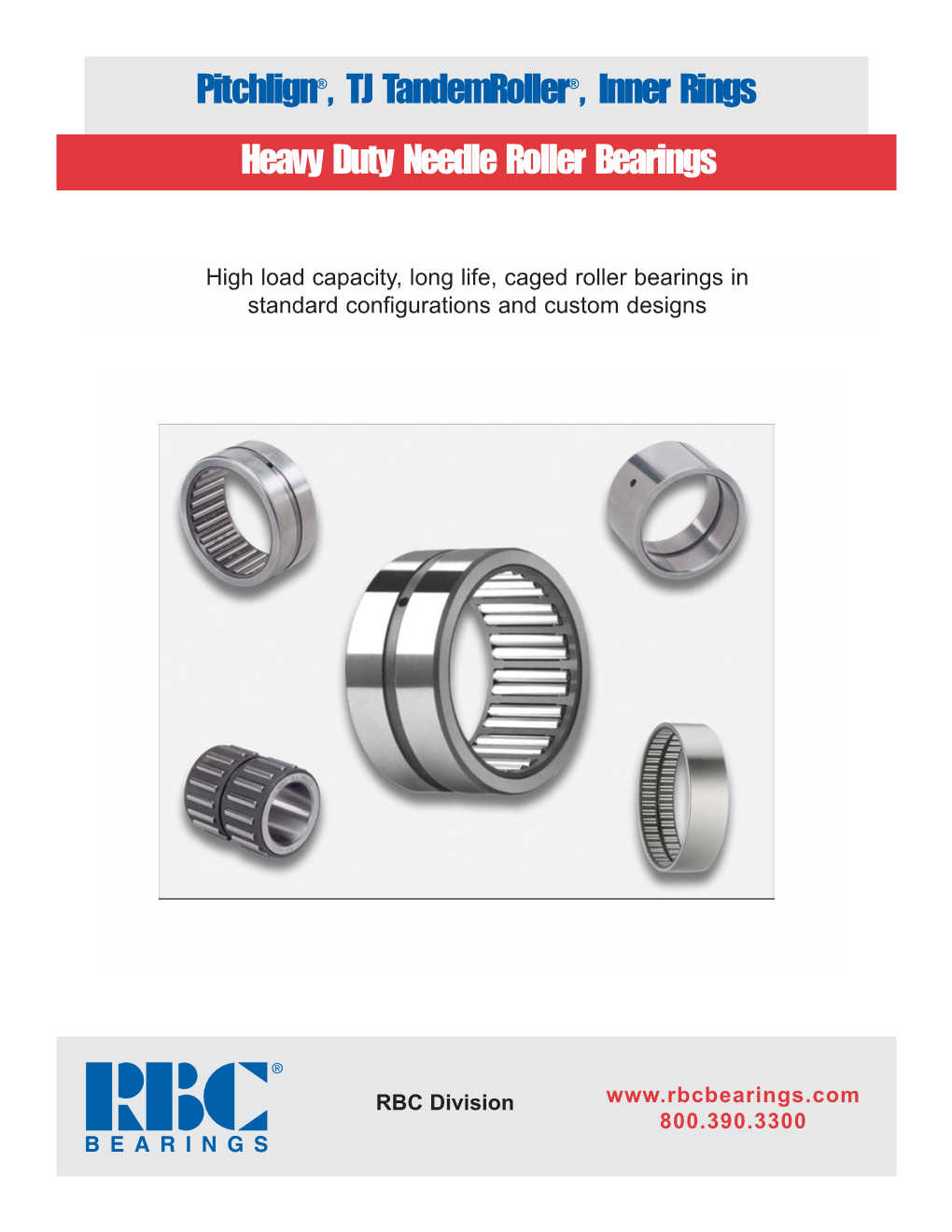 Heavy Duty Needle Roller Bearings Pitchlign®, TJ Tandemroller
