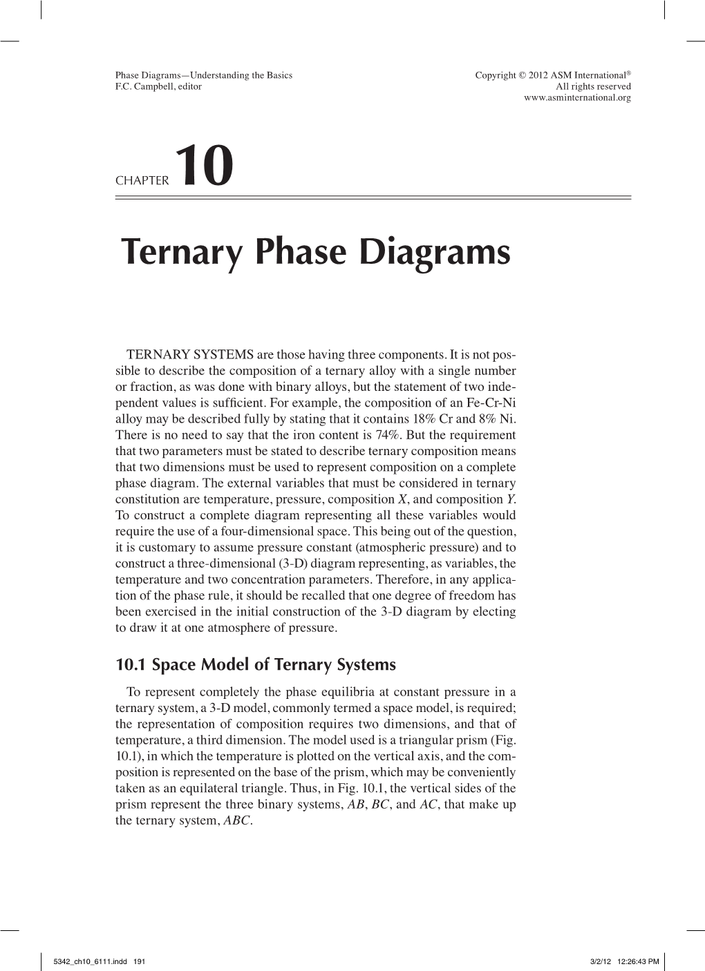Ternary Phase Diagrams