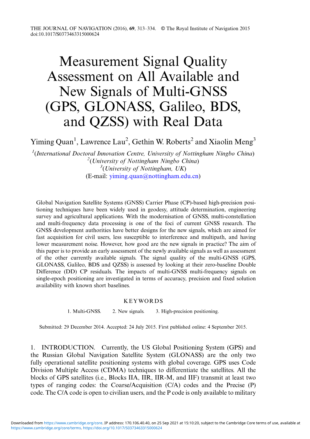 (GPS, GLONASS, Galileo, BDS, and QZSS) with Real Data