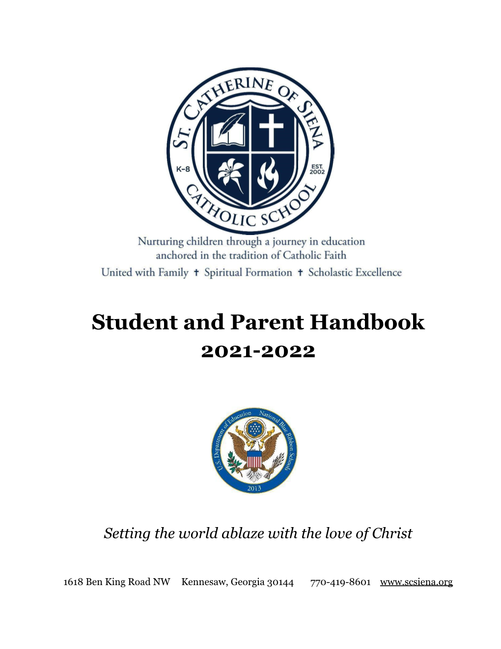 2021-2022 Parent Student Handbook.Docx