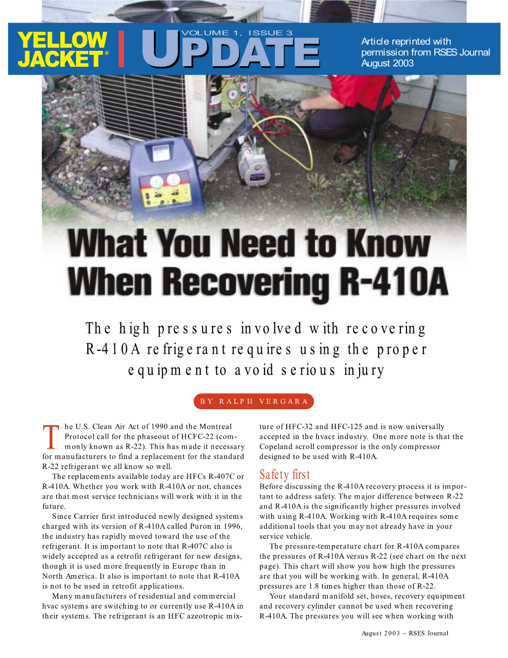 What You Need to Know When Recovering R-410A