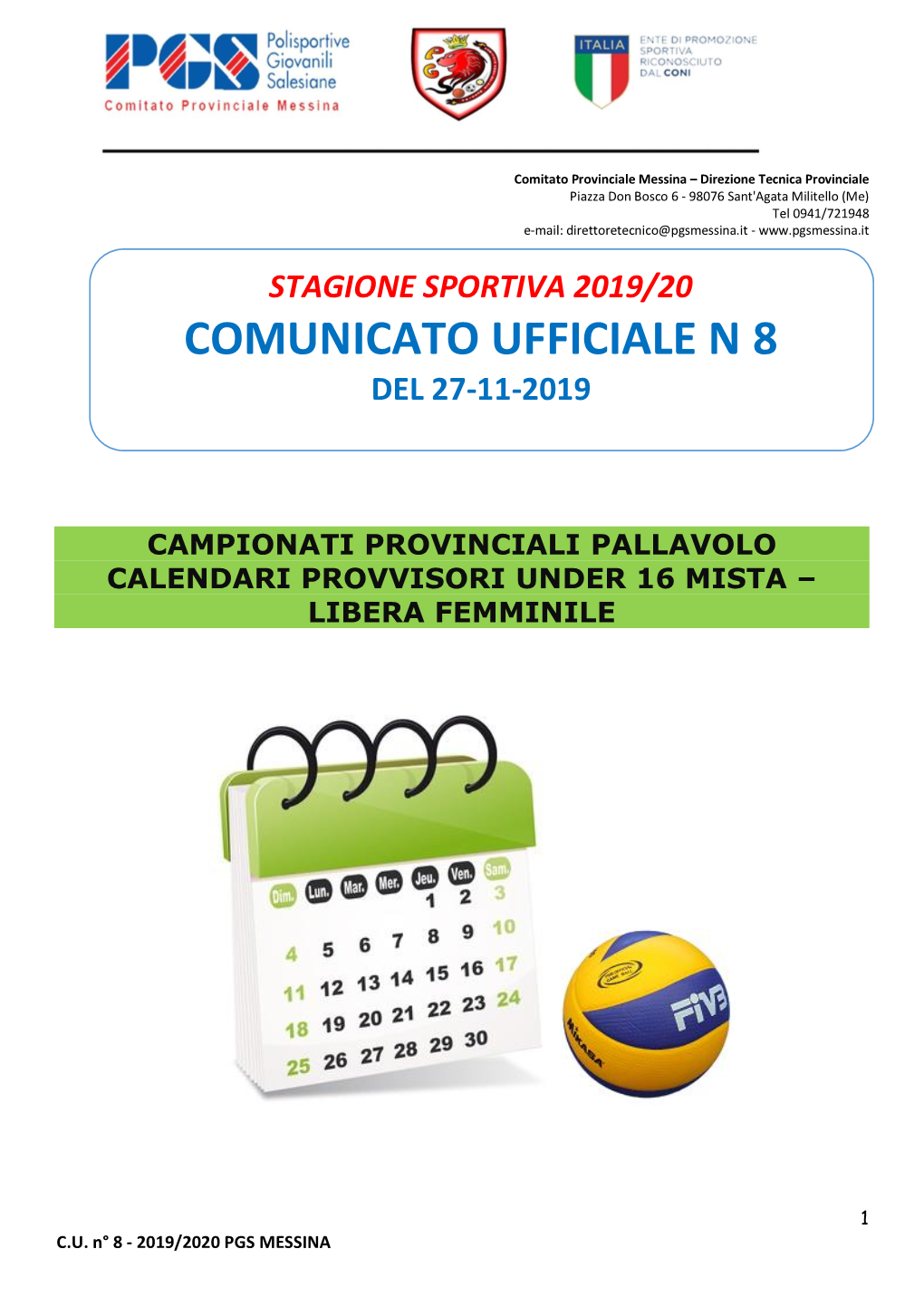 Comunicato Ufficiale Ufficiale N N 3 8 Deldel 15 2-711-11-2018-2019