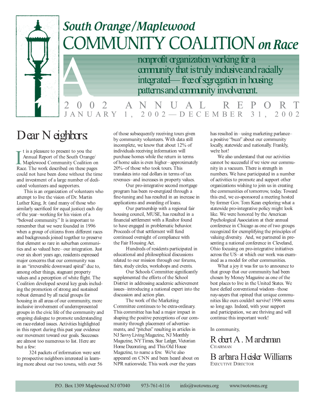 2002 Annual Report January 1, 2002—December 31, 2002