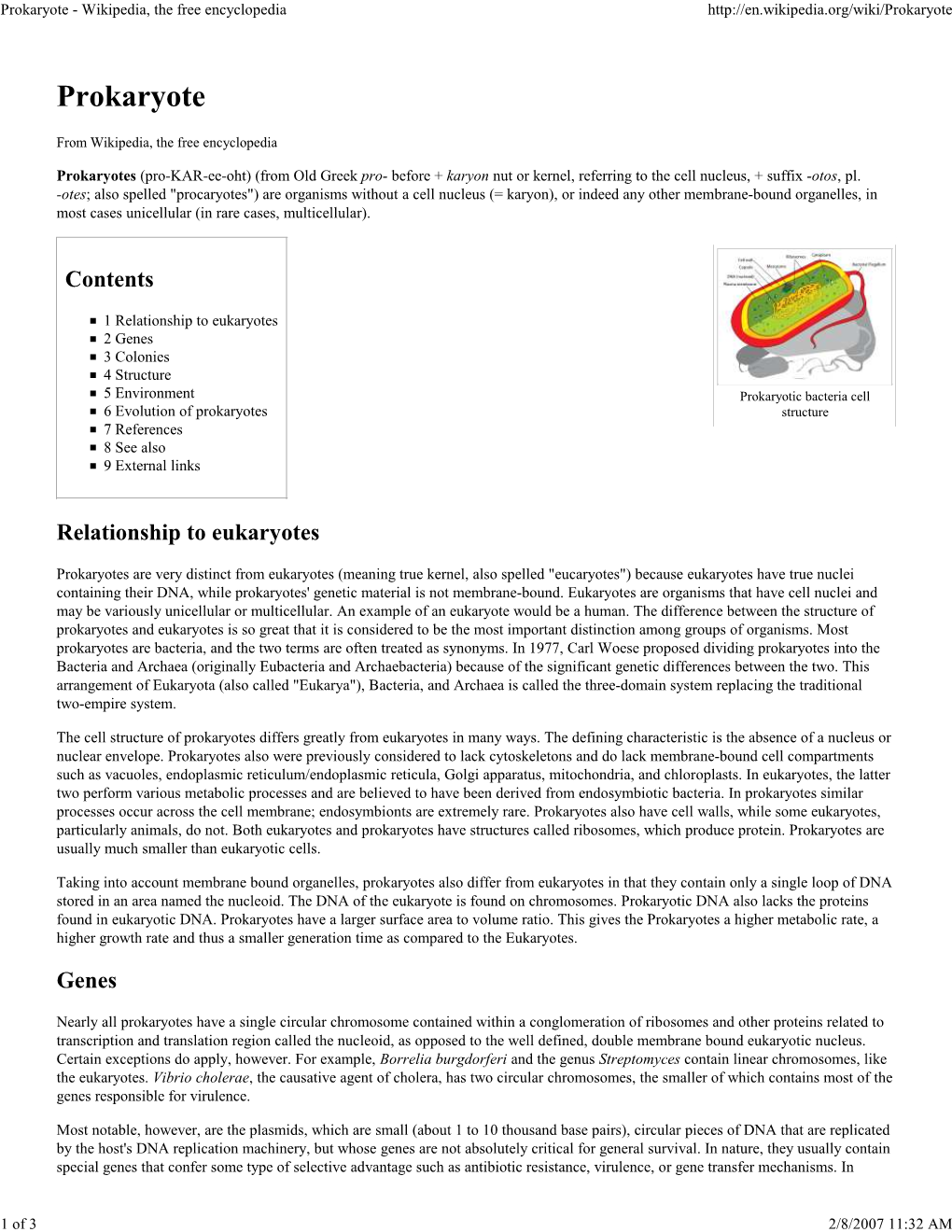 Prokaryote -( Wikipedia,)