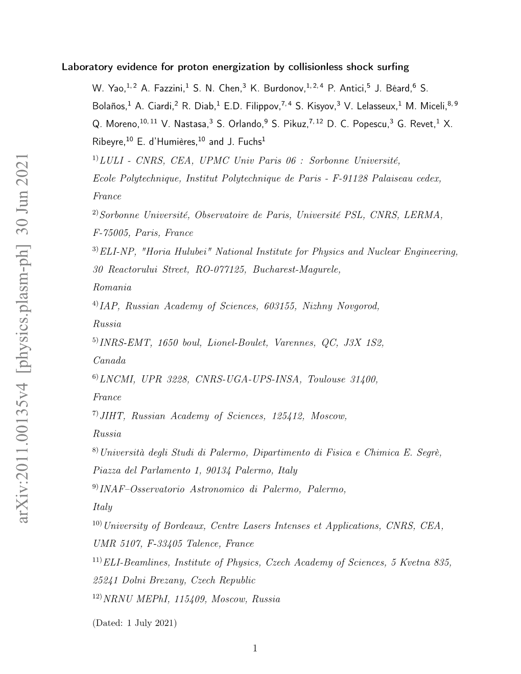 Arxiv:2011.00135V4 [Physics.Plasm-Ph] 30 Jun 2021