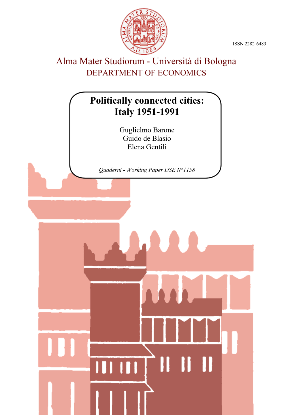 Politically Connected Cities: Italy 1951-1991