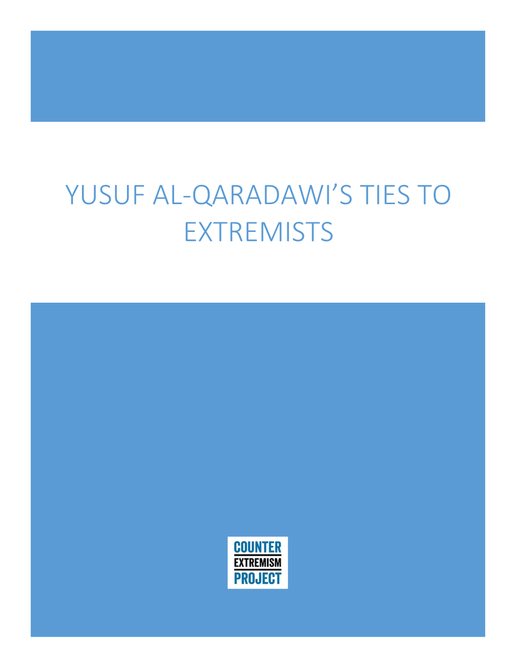 Yusuf Al-Qaradawi's Ties to Extremists