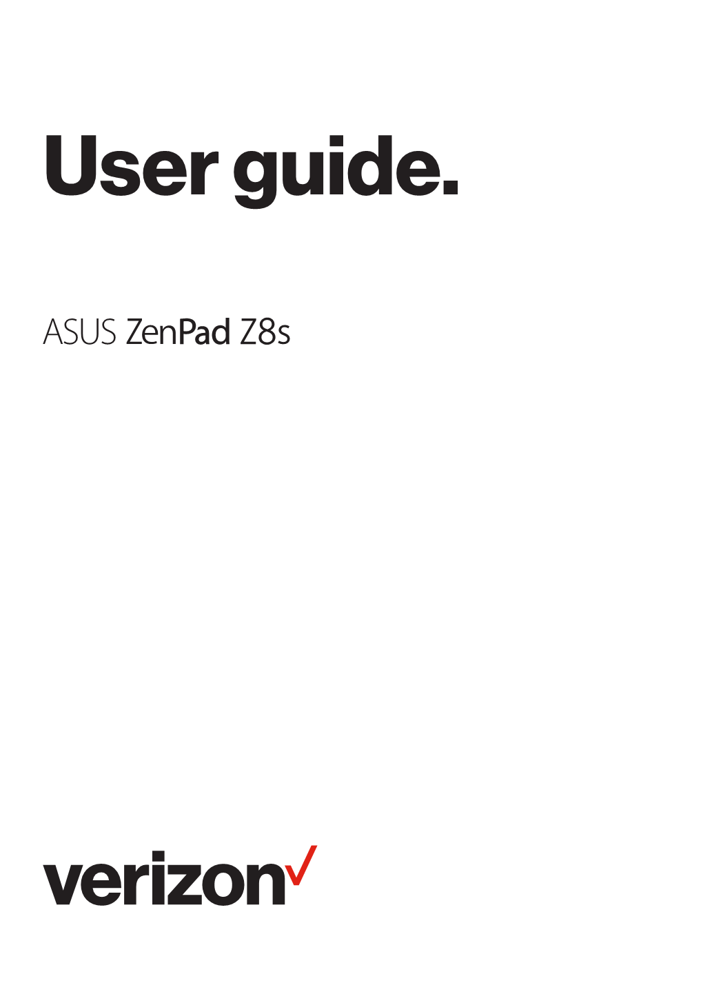 ASUS Zenpad Z8s User Manual