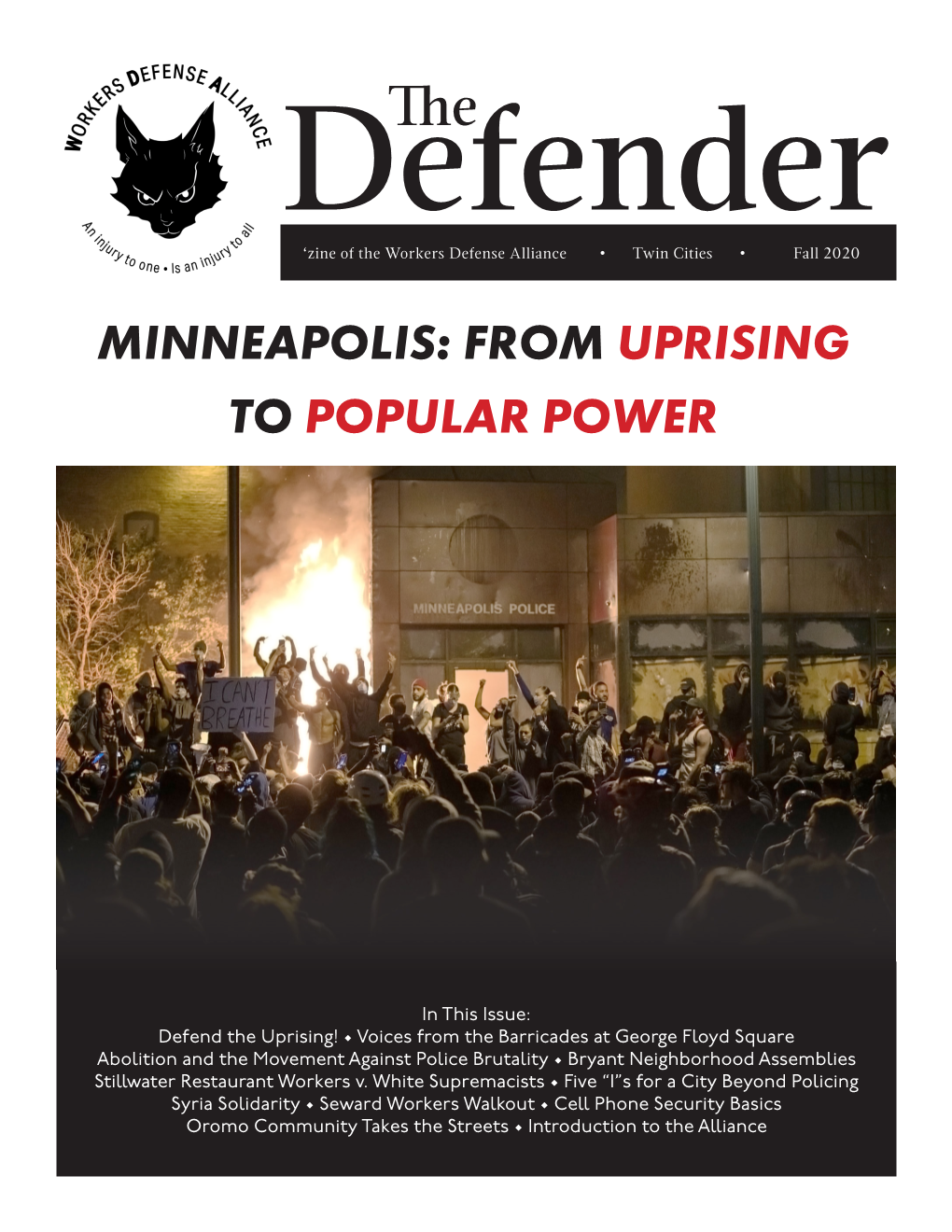 The Defender Fall 2020 Issue with Poster