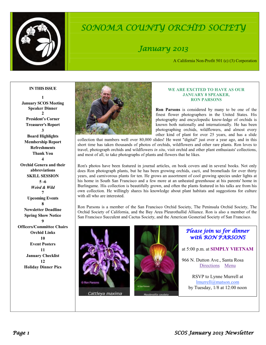 2013-01-January-Newsletter
