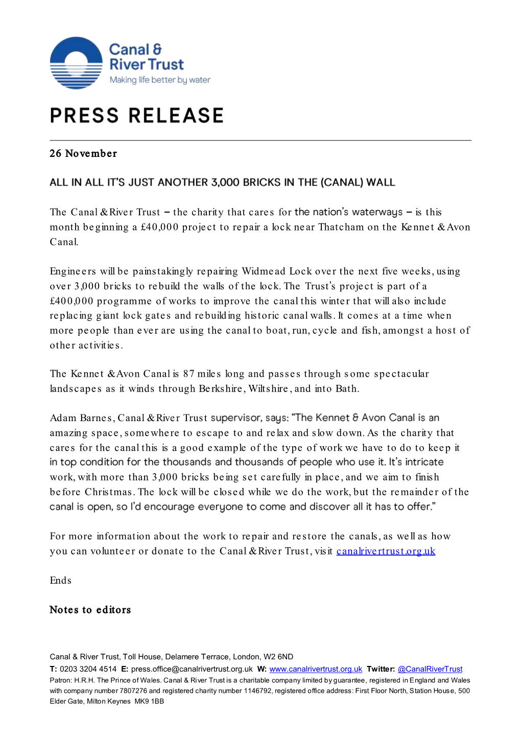 Press Release