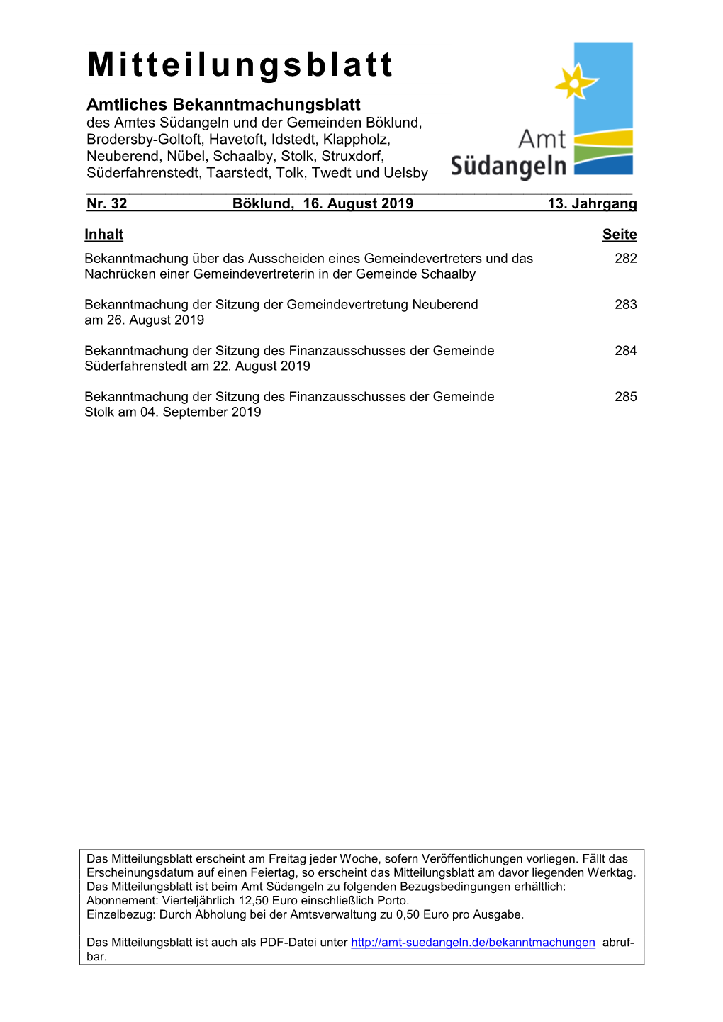 Mitteilungsblatt