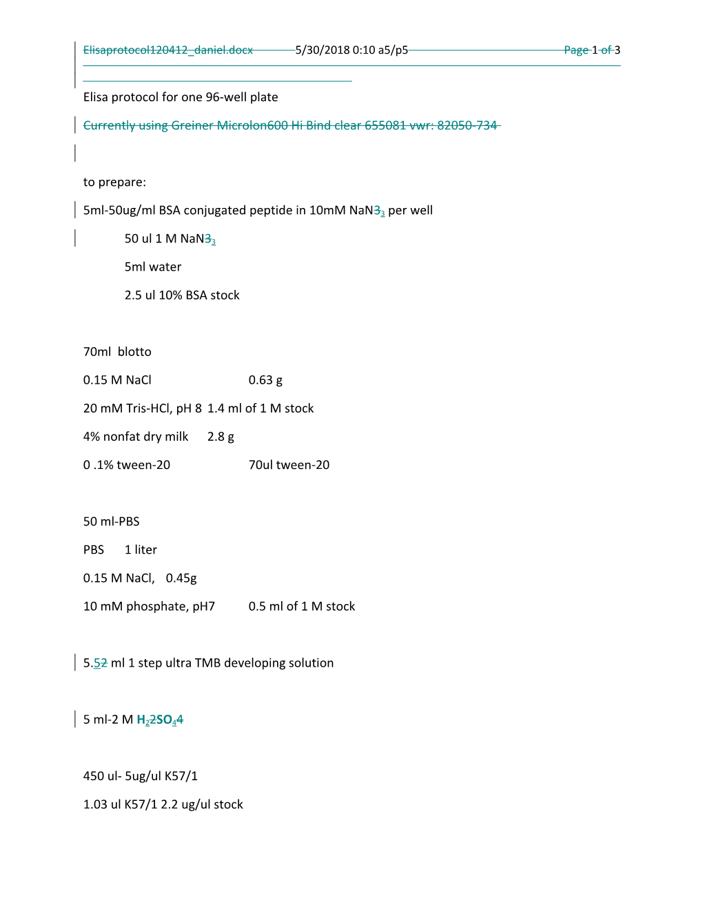 Elisaprotocol120412 Daniel 12/11/2012 8:22 PM Page 1 of 2