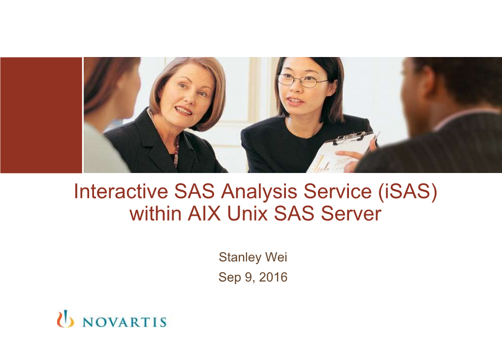 Interactive SAS Analysis Service (Isas) Within AIX Unix SAS Server