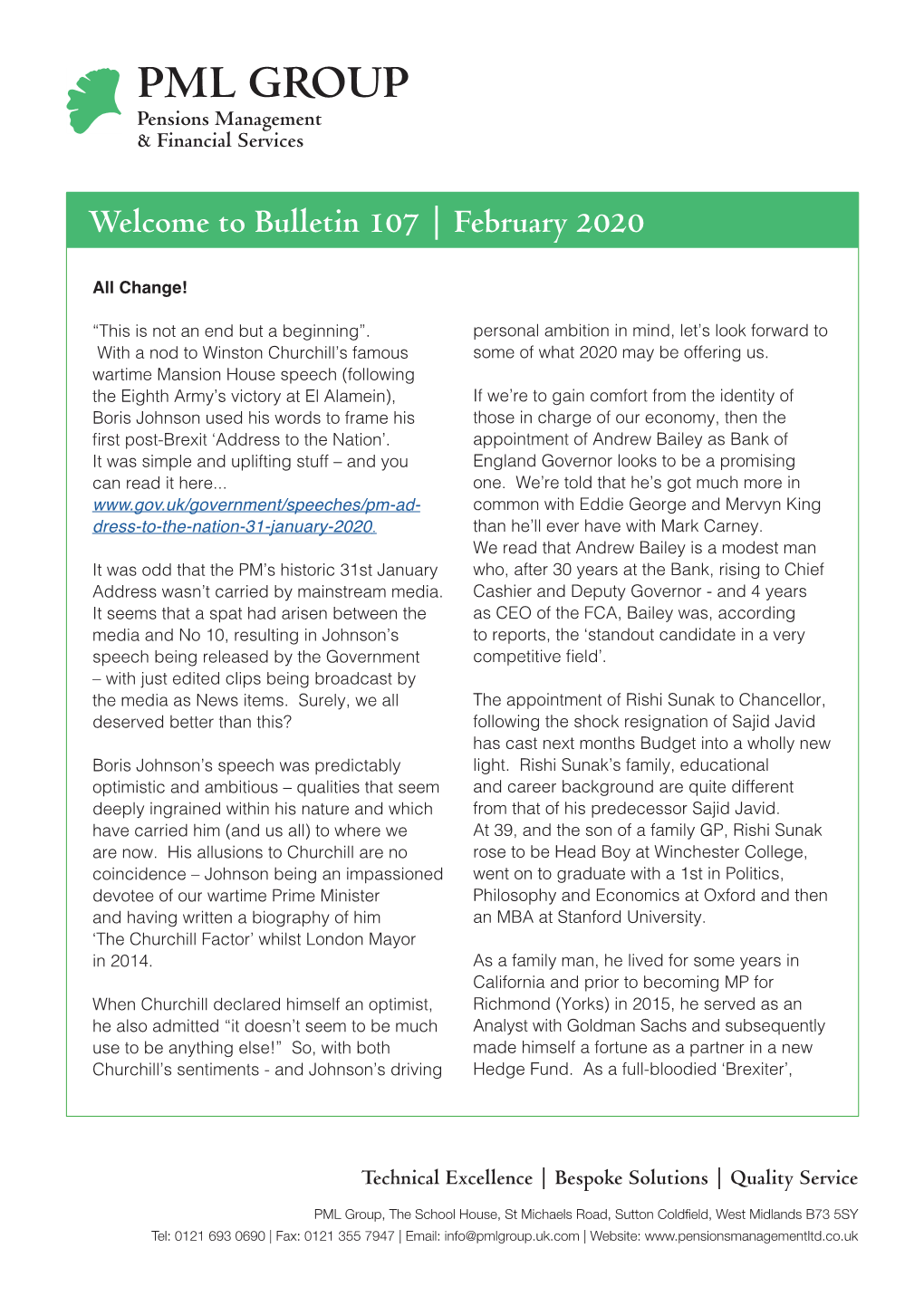 Bulletin 107 | February 2020