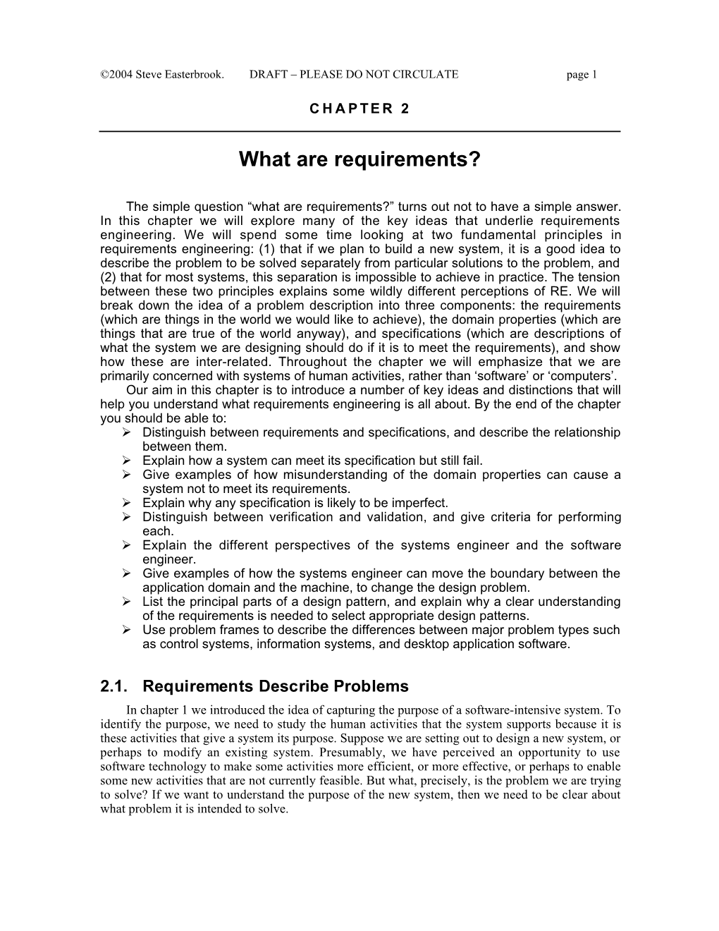 What Are Requirements?