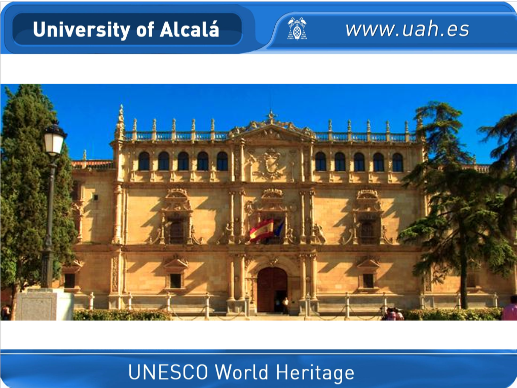 Internationalization Strategies at the University of Alcalá (Madrid, Spain)