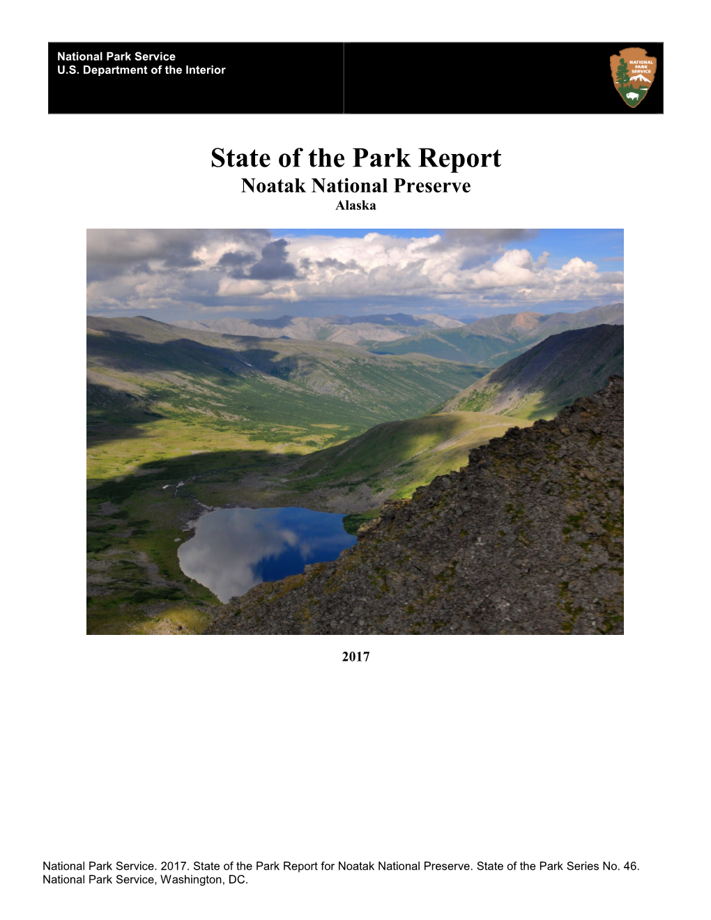 State of the Park Report, Noatak National Preserve, Alaska