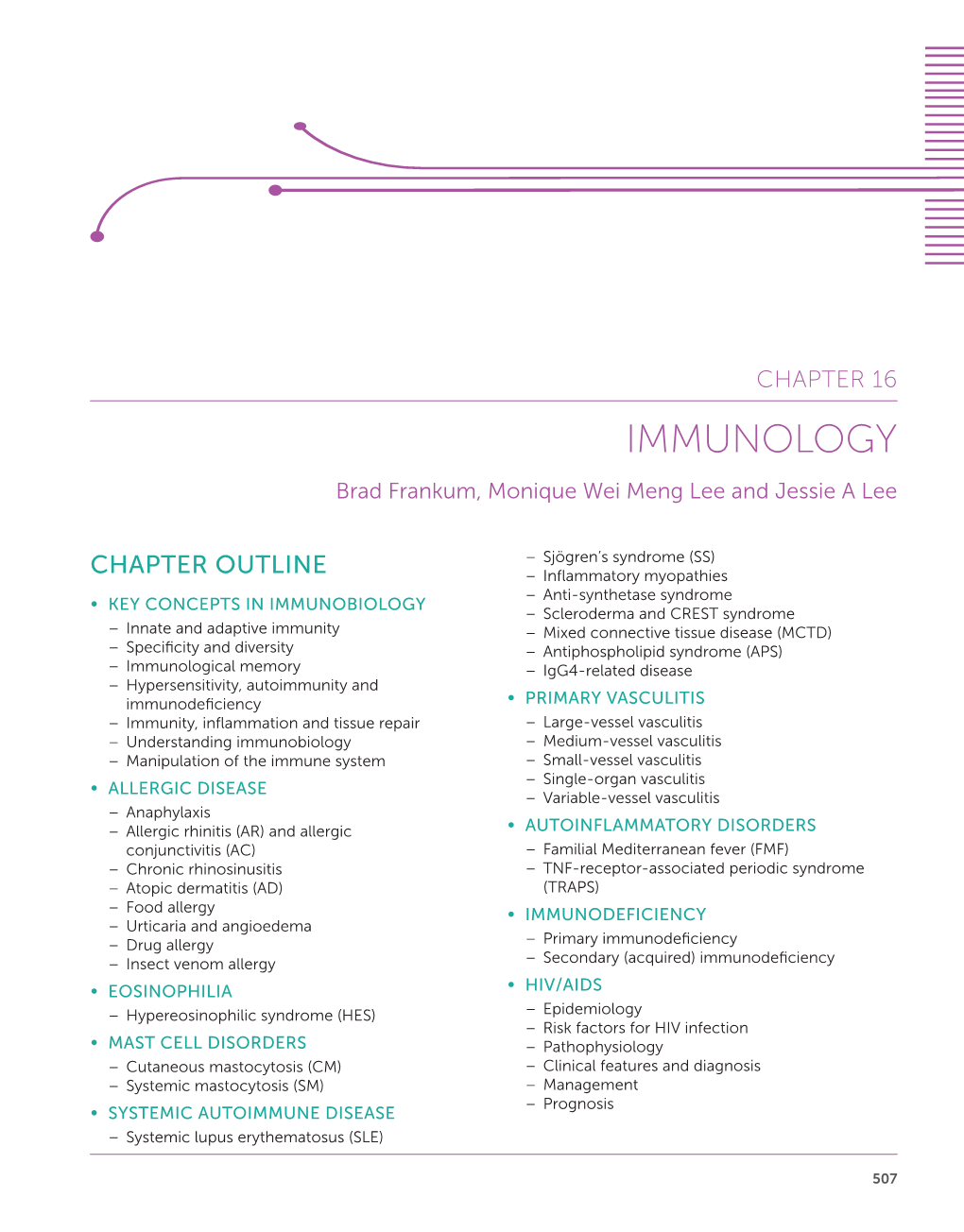 IMMUNOLOGY Brad Frankum, Monique Wei Meng Lee and Jessie a Lee