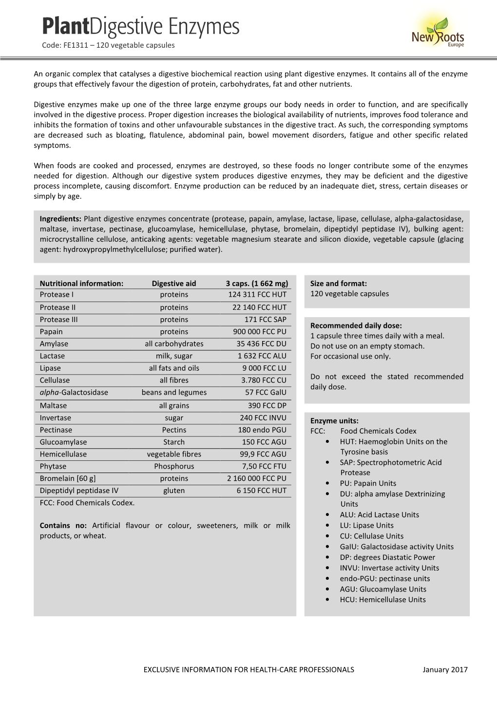 Plantdigestive Enzymes