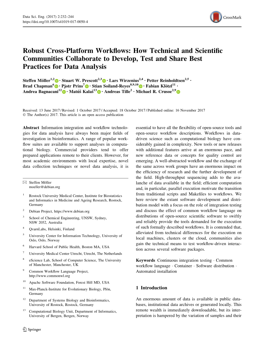 Robust Cross-Platform Workflows: How Technical and Scientific