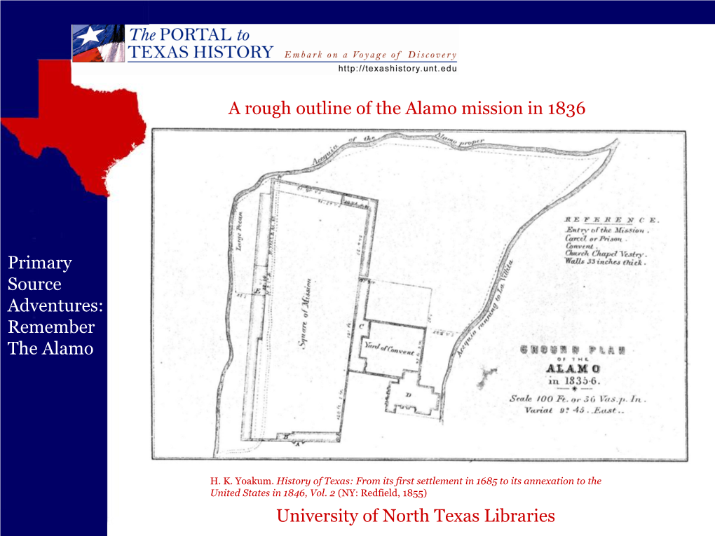 Primary Source Adventures: Remember the Alamo
