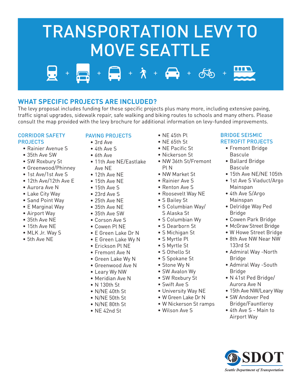 Transportation Levy to Move Seattle