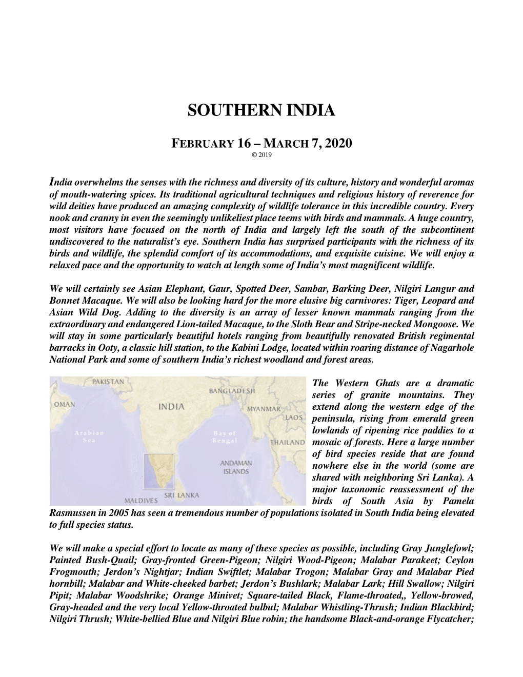 Southern India