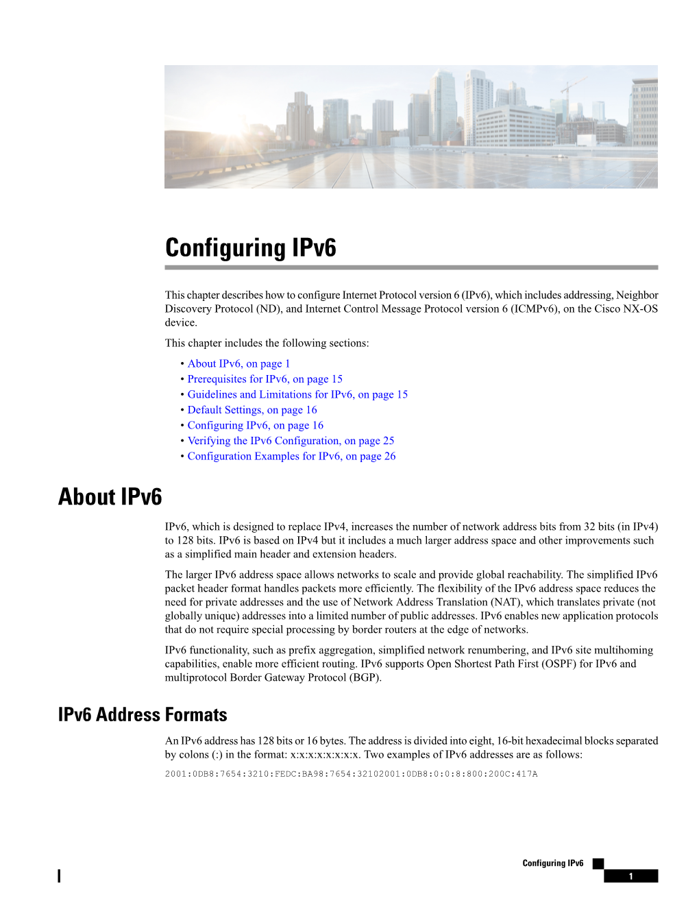 Configuring Ipv6