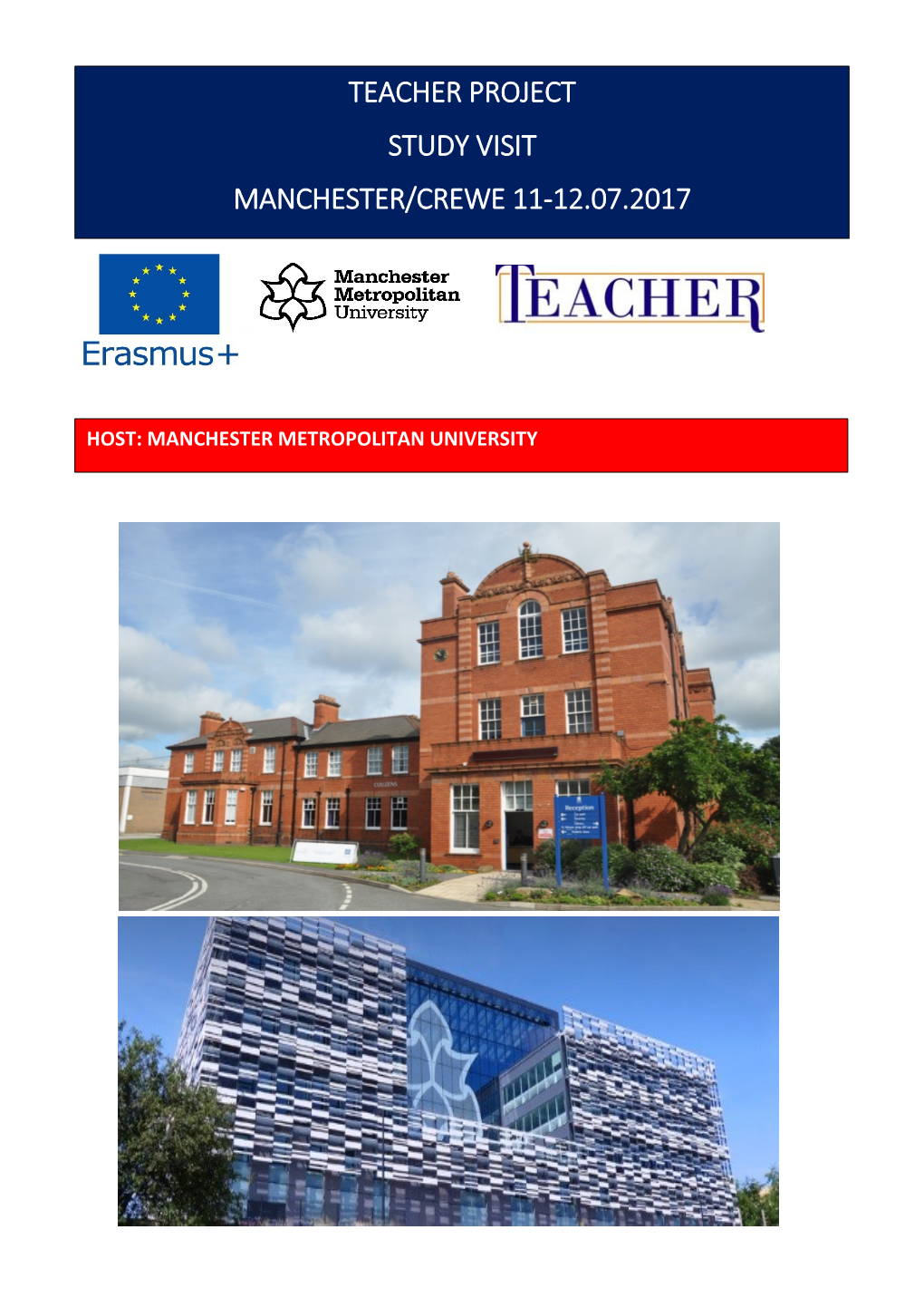 Teacher Project Study Visit Manchester/Crewe 11-12.07