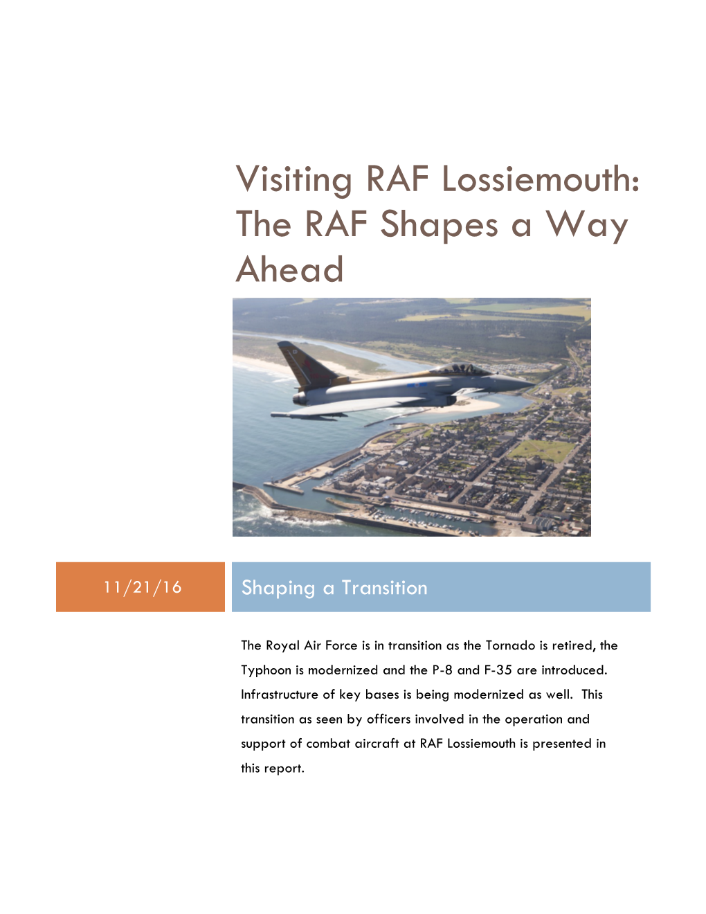 RAF Lossiemouth Special Report