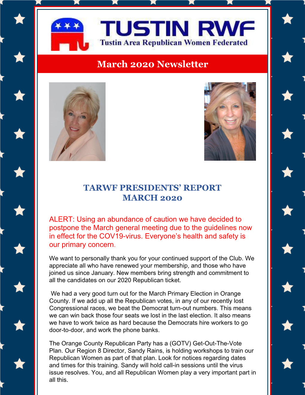 March 2020 Newsletter