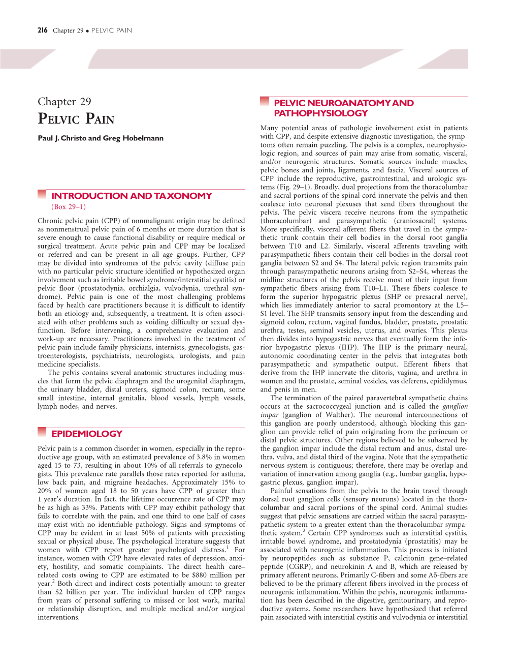 Chapter 29 PELVIC PAIN