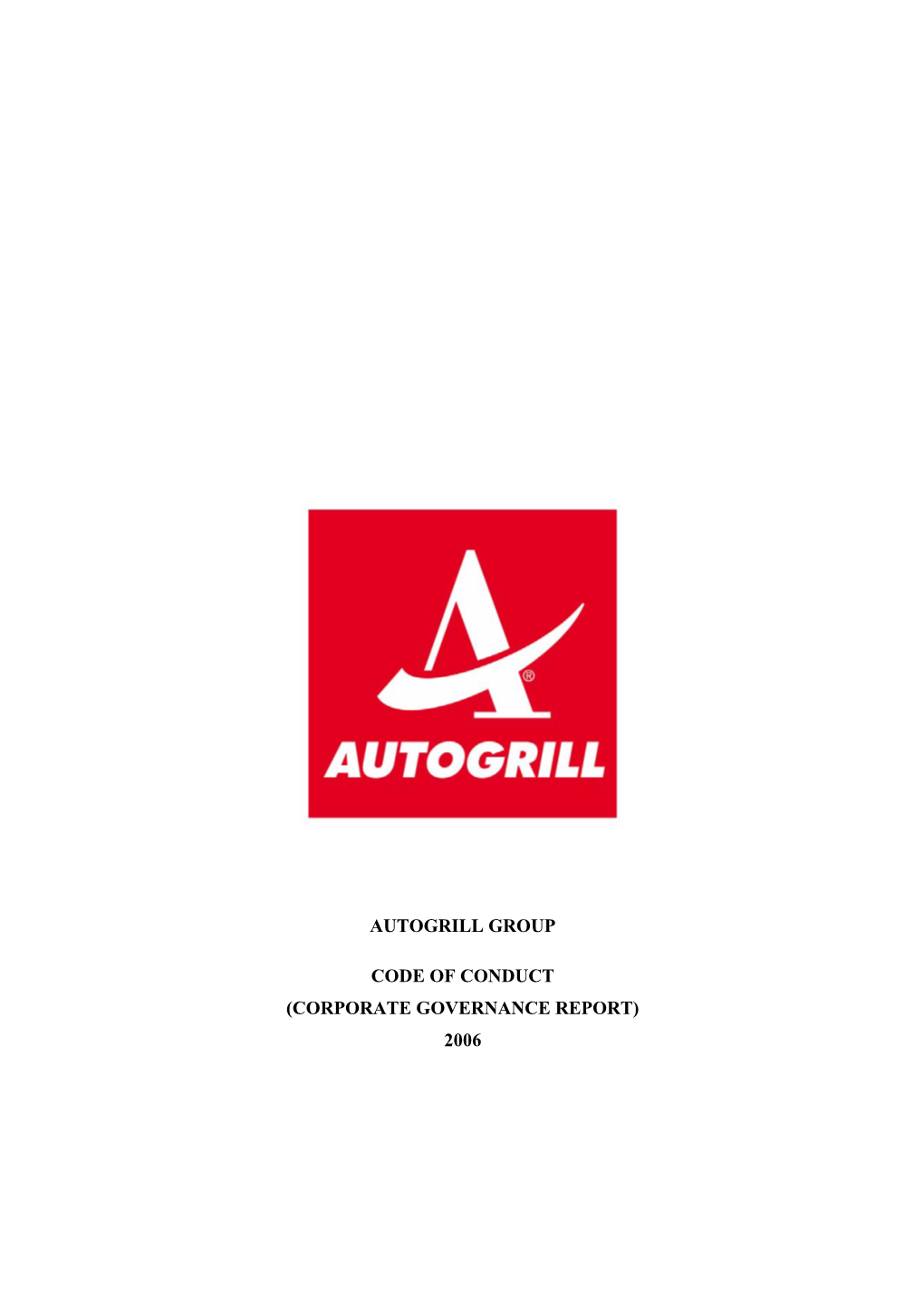Autogrill Group Code of Conduct (Corporate